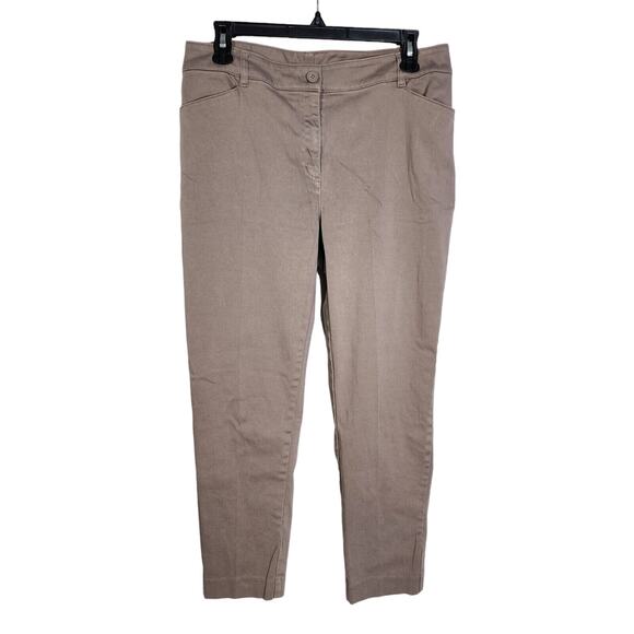 Chico's Perfect Stretch Womens Pants Size 1.5 Medium 10 Sateen Ankle Mid Rise - Picture 1 of 7